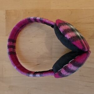 Burberry Pink Plaid Earmuffs